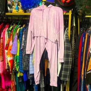 Juicy Couture Cozy Pink Velour Sleepwear Set